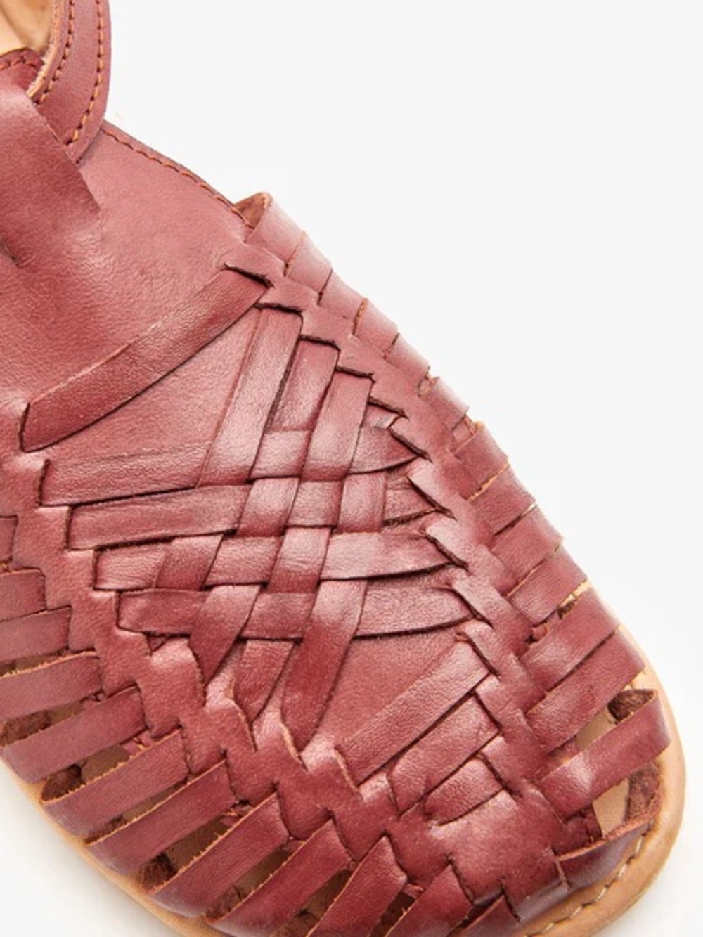 Woven Leather Barefoot Huarache Sandals - Picture 3 of 8